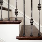 Close Up of Custom Iron Rod Railings in WI